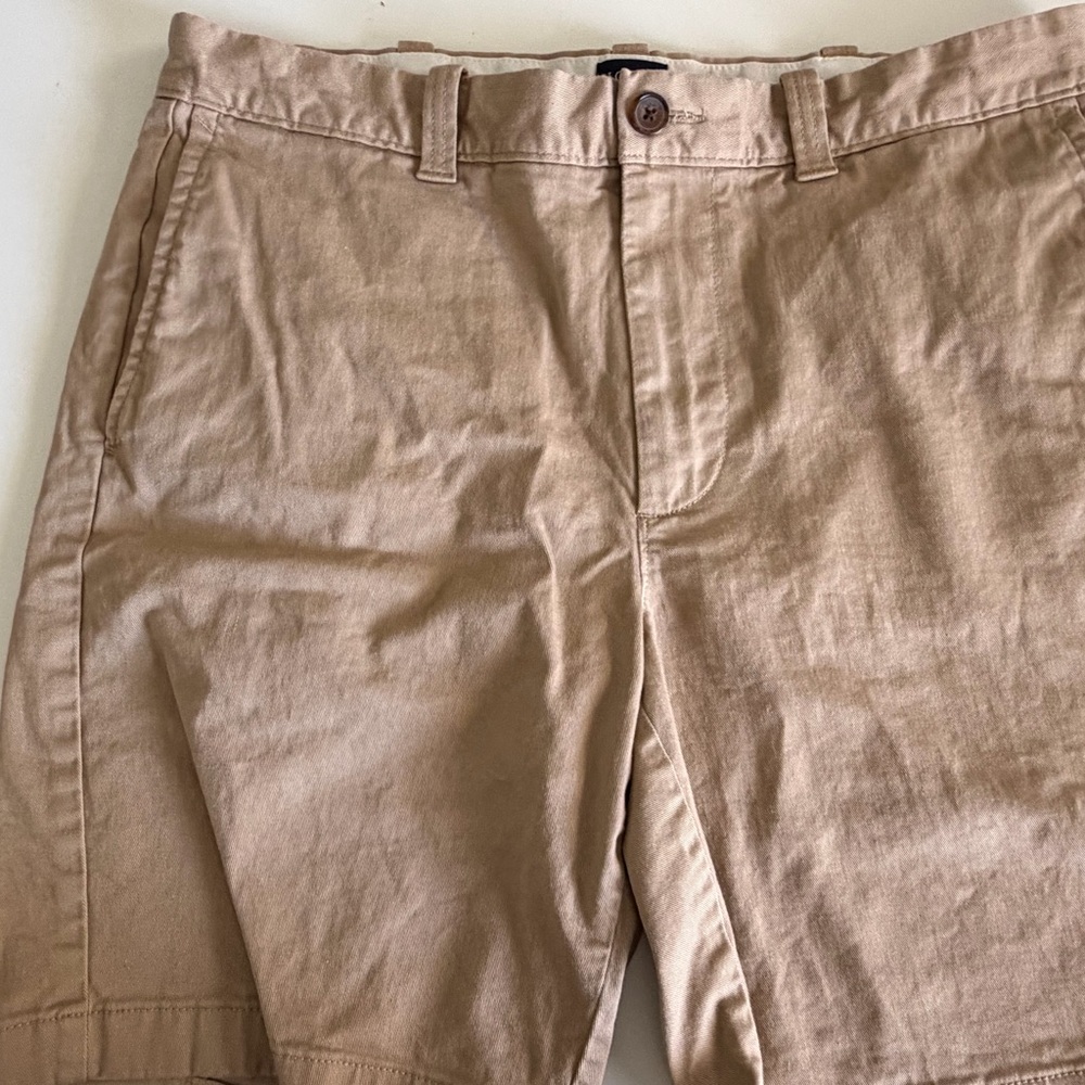 J. Crew Tan Flat Front Men Shorts